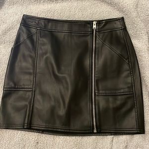 Express Leather Skirt